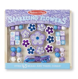 Zestaw drewnianych koralików kwiatki Melissa&Doug