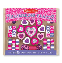 Zestaw drewnianych koralików serduszka Melissa&Doug