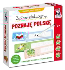 Zestaw edukacyjny. Poznaję Polskę. Książka + puzzle do pisania. Kapitan Nauka - Patrycja Grześkowiak