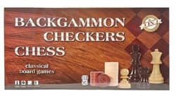 Zestaw gier 3w1 szachy, warcaby, backgammon