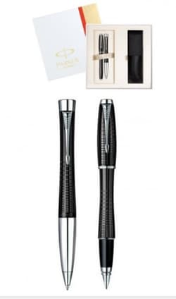 Zestaw Parker Urban Premium Hebanowy Metal - długopis i pióro