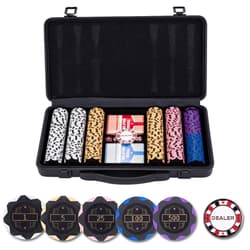 Zestaw pokerowy 300 żetonów z nominałami 14g