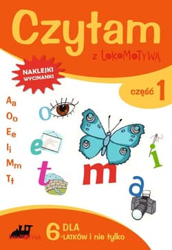 Zeszyt dla sześciolatków czytam z lokomotywą cześć 1 a o e i m t - Opracowanie Zbiorowe