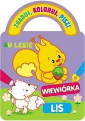 Zgaduj, koloruj, pisz! W lesie - Irma Rumianceviene