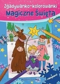 Zgadywanko-kolorowanki Magiczne święta + naklejki - Opracowanie Zbiorowe