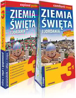 Ziemia Święta i Jordania 3w1: przewodnik + atlas + mapa explore! guide - Dominik Derlicki