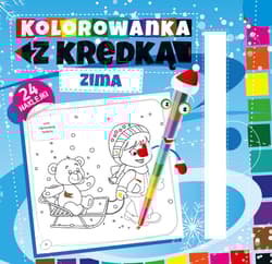 Zima. Kolorowanka z kredką wyd. 2 - Aneta Wojciechowska