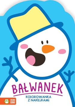 Zimowe kolorowanie Bałwanek - Opracowanie Zbiorowe