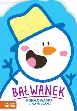 Zimowe kolorowanie Bałwanek - Opracowanie Zbiorowe