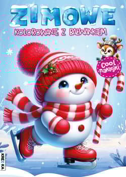 Zimowe kolorowanie z bałwankiem - Opracowanie Zbiorowe