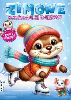 Zimowe kolorowanie ze zwierzakami - Opracowanie Zbiorowe
