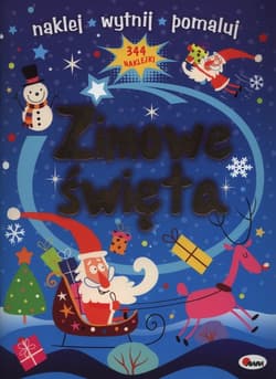 Zimowe święta naklej wytnij pomaluj