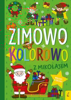 Zimowo kolorowo Z Mikołajem