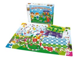 Znajdź drogę do domu Logiczna gra planszowa z klockami