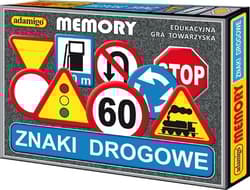 Znaki drogowe Memory Gra edukacyjna gra towarzyska