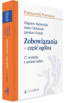 Zobowiązania - część ogólna z testami online w.17 -  Radwański Zbigniew,  Olejniczak Adam, Jarosław Gry