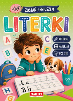 Zostań geniuszem Literki z naklejkami - Katarzyna Salamon