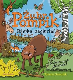 Żubr Pompik Polinka zaginęła 12 kartonowych stron z okienkami