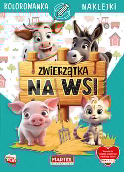 Zwierzątka na wsi. Kolorowanka z naklejkami - Katarzyna Salamon