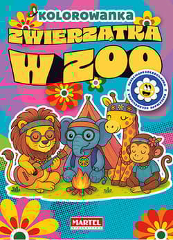 Zwierzątka w zoo. Kolorowanka z naklejkami - Maciej Ratajczyk