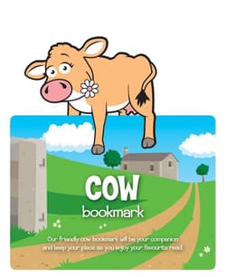  Zwierzęca zakładka do książki - Cow - Krowa