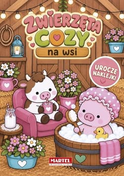 Zwierzęta cozy na wsi z naklejkami