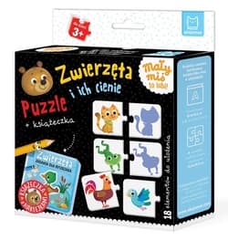 Zwierzęta i ich cienie Puzzle + książeczka