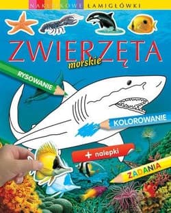 Zwierzęta morskie Naklejkowe łamigłówki - Beaumont Emilie
