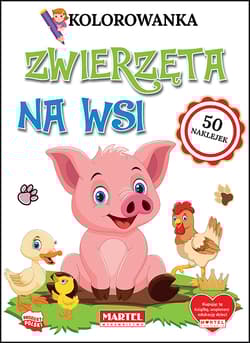 Zwierzęta na wsi. Kolorowanki z naklejkami - Nikola Jaźwiec