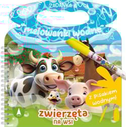 Zwierzęta na wsi. Zadanka & malowanki wodne - Wioleta Żyłowska