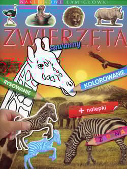 Zwierzęta sawanny Naklejkowe łamigłówki