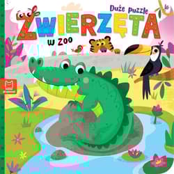 Zwierzęta w zoo. Duże puzzle