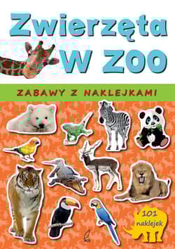 Zwierzęta w zoo. Zabawy z naklejkami