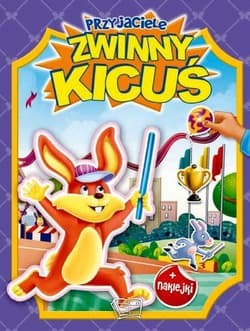 Zwinny kicuś przyjaciele naklejki z brokatem