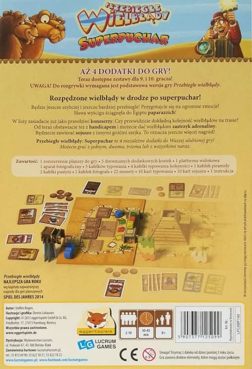 Galeria - zdjęcie nr. 1 - Przebiegłe Wielbłądy: Superpuchar - gra planszowa
