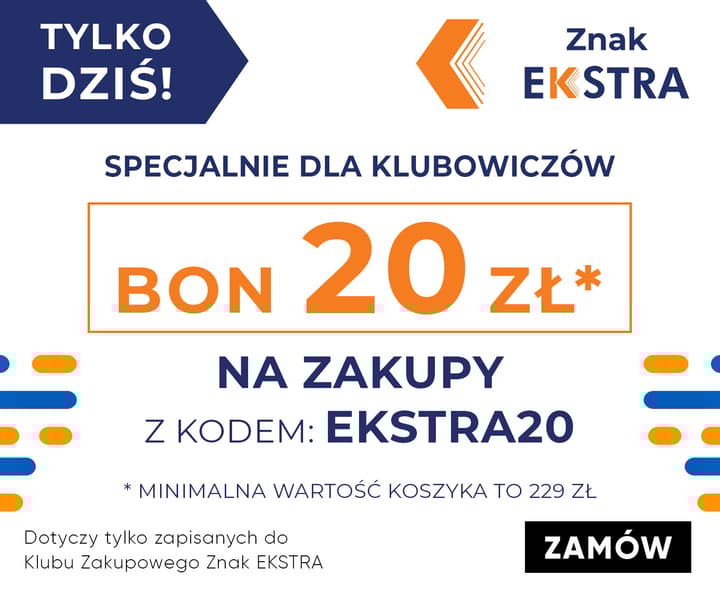 Bon 20 zł dla Klubowiczów Znak EKSTRA