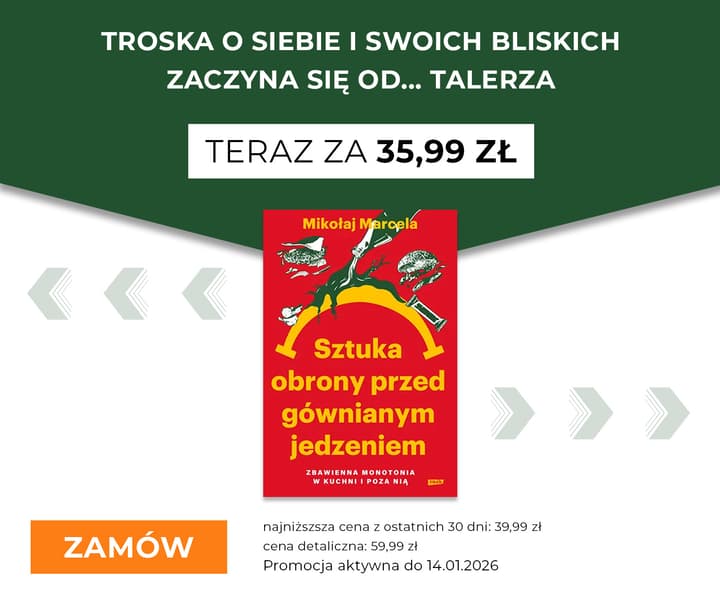 Promocja -40% "Sztuka obrony przed gównianym jedzeniem"