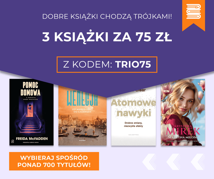 3 książki za 75 zł z kodem TRIO75