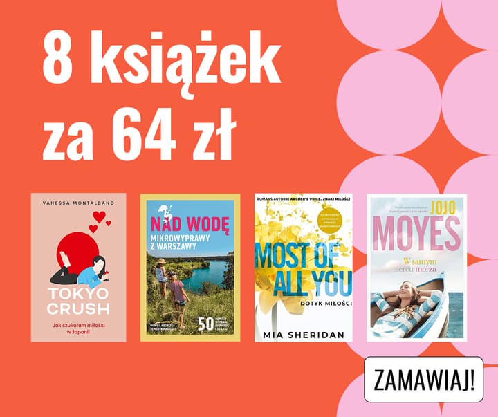 8 książek za 64 zł