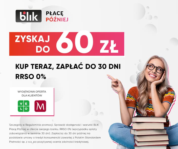 Promocja Blik ”Kup teraz, zapłać mniej dla klientów Księgarni Znak”